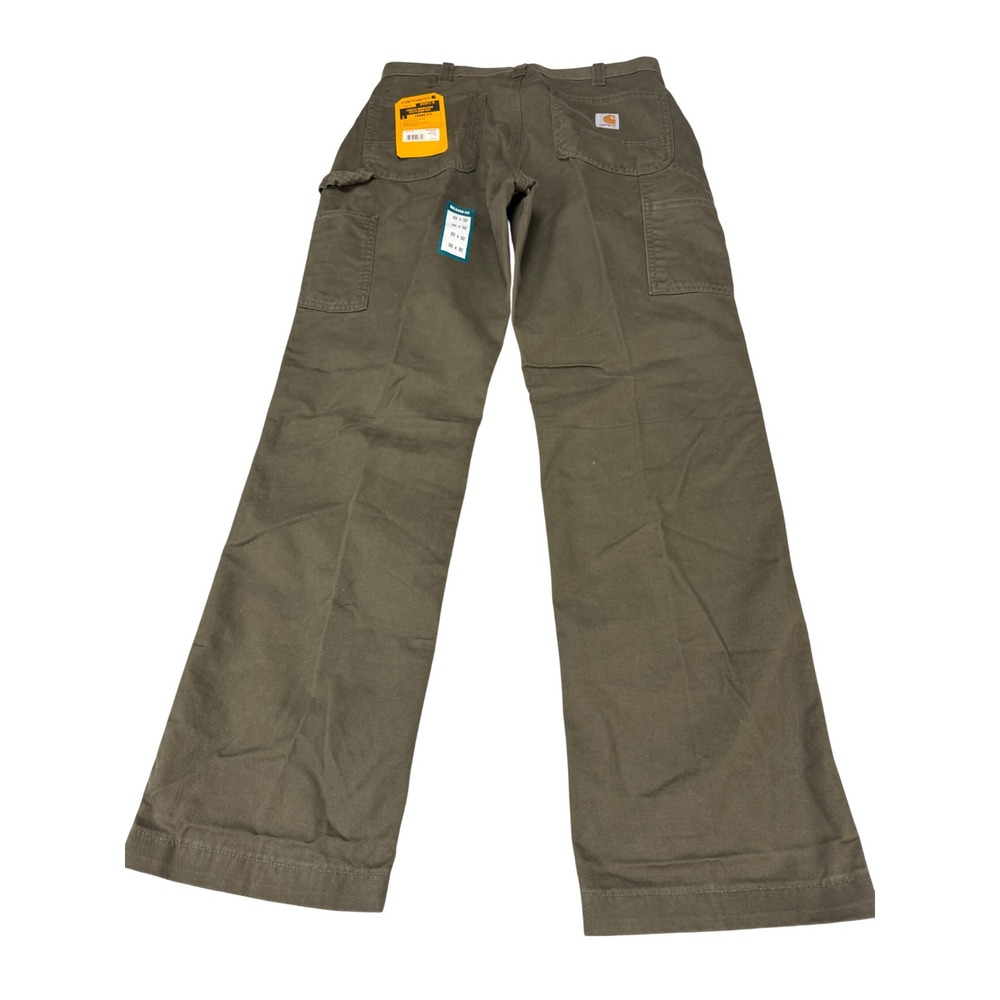Carhartt Relaxed Fit Twill Utility Work Pants Dark Olive Green 33x32 BN0324-M